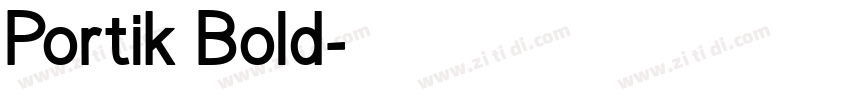 Portik Bold字体转换